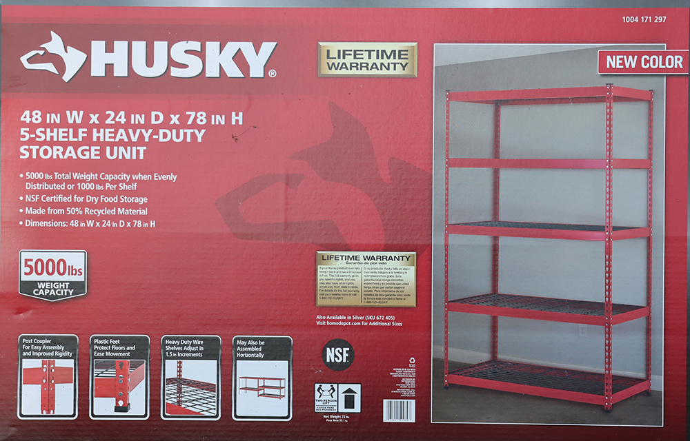 Husky HD Shelves box