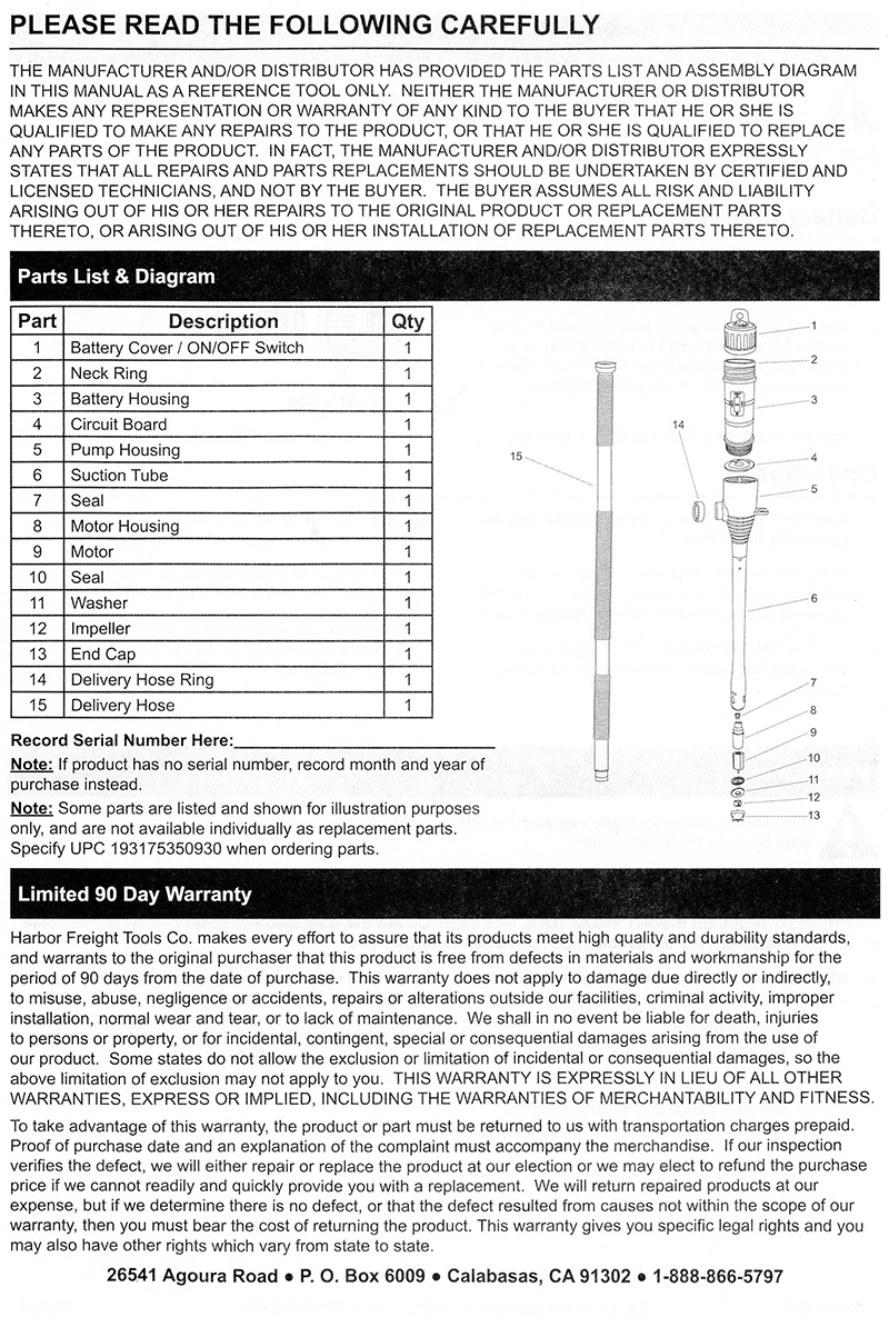 battery operated gasoline Transfer Pump